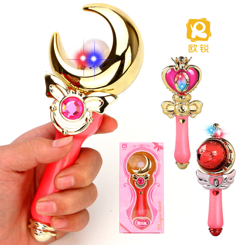 欧锐魔法棒2066巴拉巴拉小魔仙发光音乐小仙女魔法棒迷你权杖