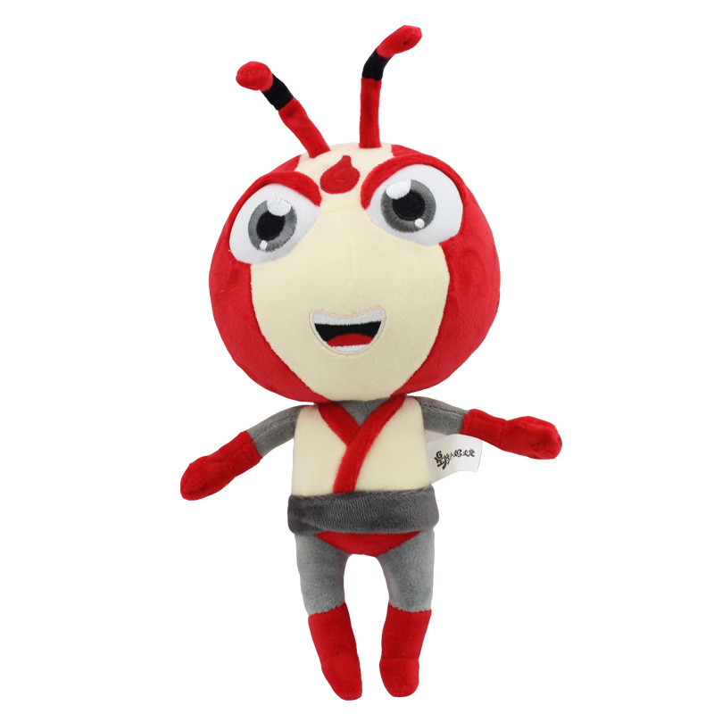 动画片星际小蚂蚁火聪聪毛绒玩具公仔厂家现货卡通动物玩偶制作