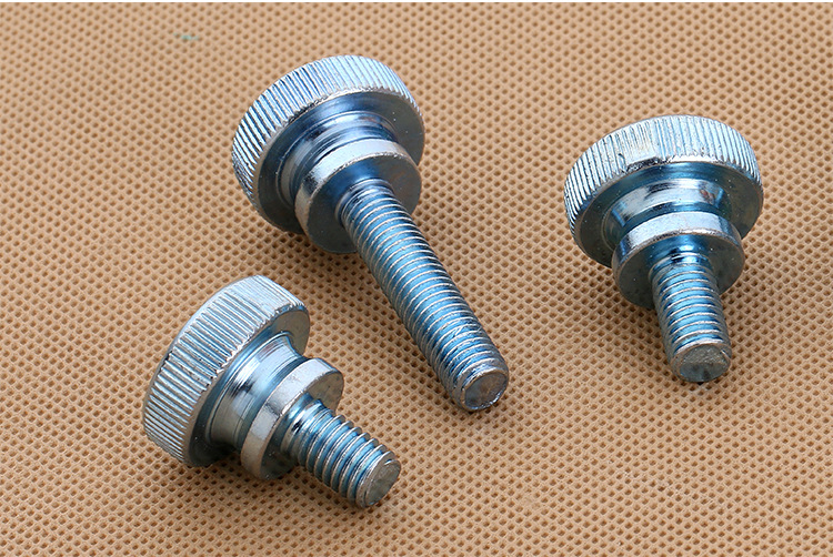 新品gb835 滚花圆头螺栓 平头螺丝圆柱头螺栓 手拧螺丝厂家直销