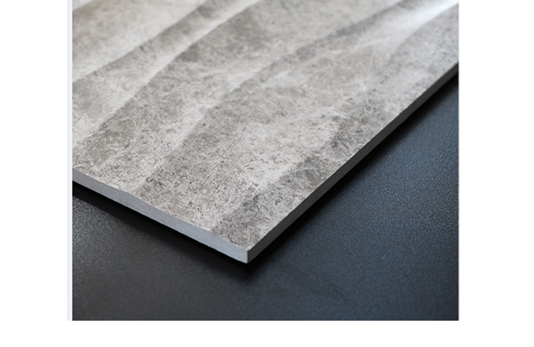 3d立体波浪纹浅灰工业风水泥墙砖 五星酒店会所别墅工程瓷砖批发