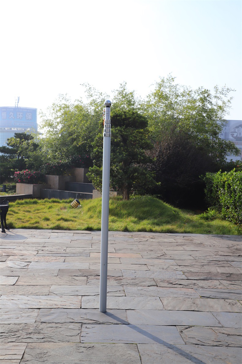 户外旗杆活动铝合金电镀旗杆手摇国旗旗杆伸缩旋转旗杆缩导游旗杆