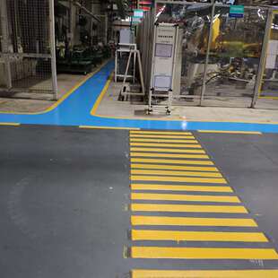 马陆南翔物流仓库地标线 货架划线厂区冷漆画线路标线专业施工