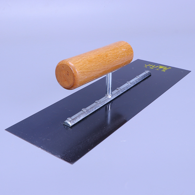 7钉木柄烤蓝推刀 地坪漆木柄手工推刀 耐用防锈木柄泥抹子推刀