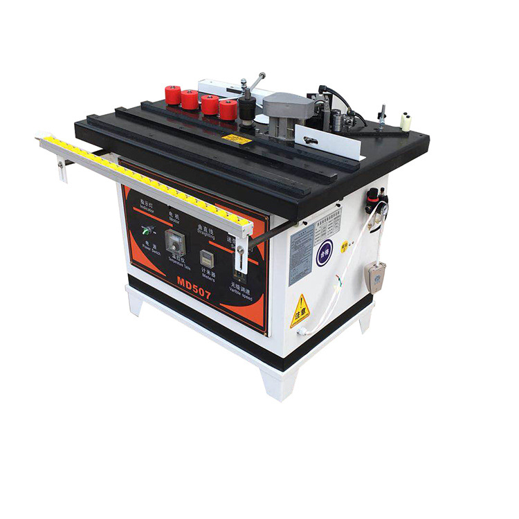 双面涂胶异形木工封边机 木工机械修边机 小型台式手动曲直线封边