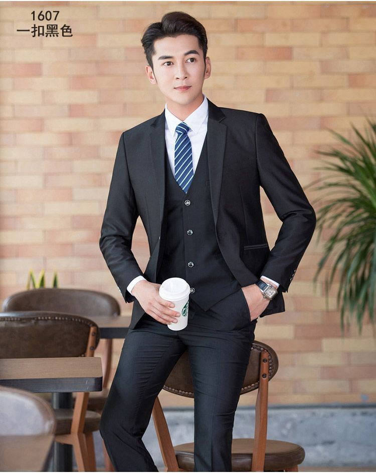 商务男装职业装白领正装西装套装酒店服务员工衣学生面试西服制服