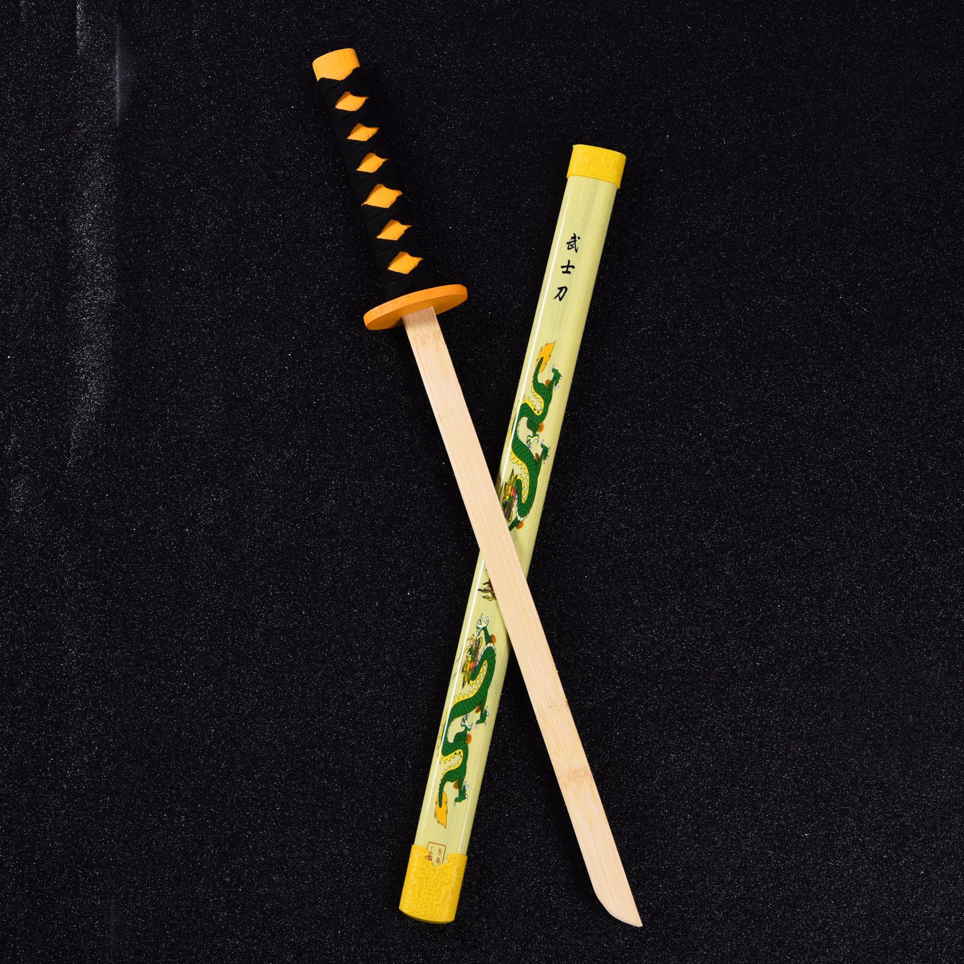 厂家直销竹木兵器天然竹制 武士刀玩具刀剑 竹制兵器模型武术道