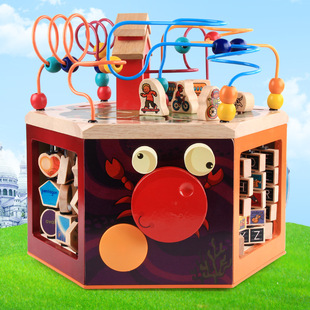 儿童海底音乐大号绕珠百宝箱男孩益智早教6-10个月0-1岁女孩玩具