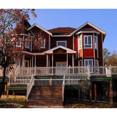 专业定制私人木质小别墅 景区可移动厕所 欧式复古木质活动板房