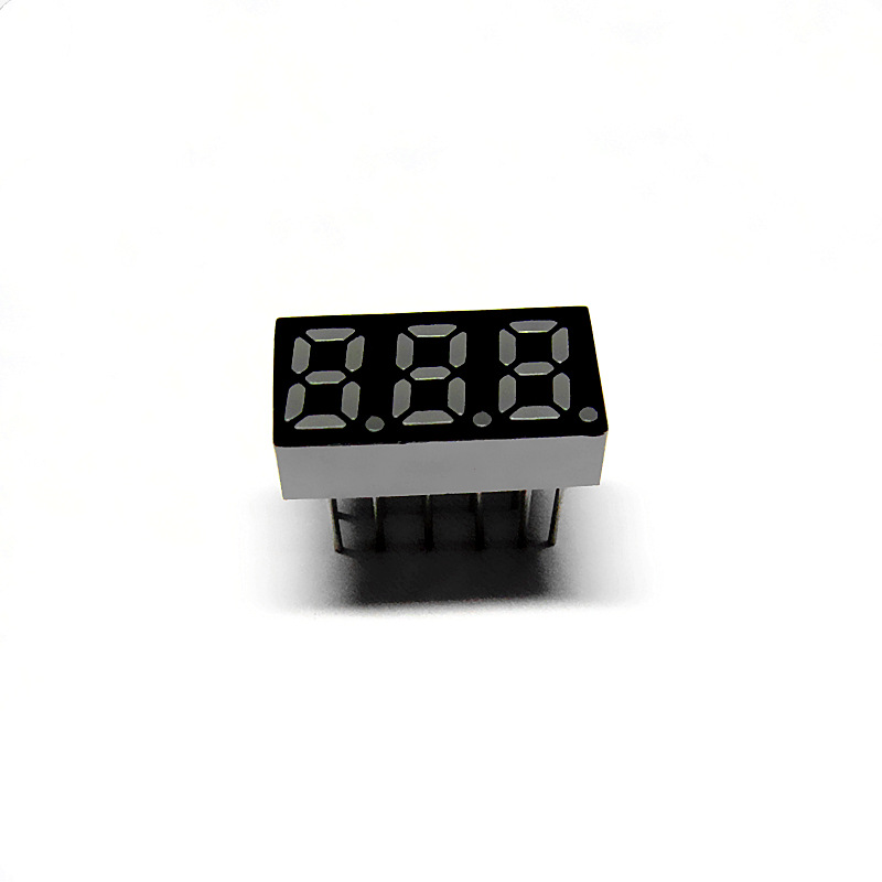 厂家供应共阴共阳025三位2531asrled七段数码管红光