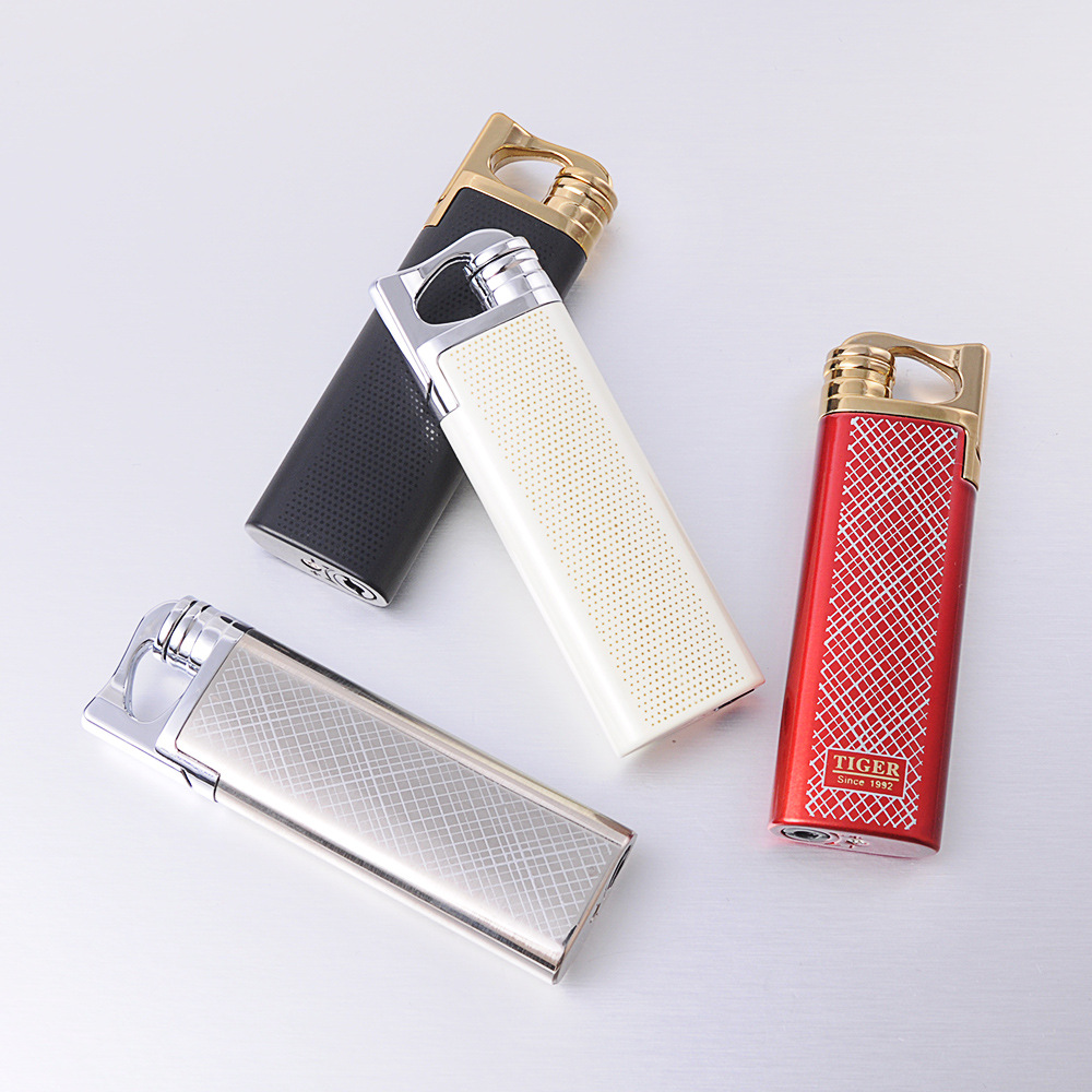 虎牌正品厂家直销 tf908金属防风充气打火机 个性直冲精品点烟器