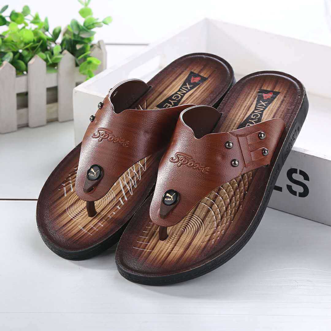 2019夏季新款成人越南凉鞋休闲户外透气防滑耐磨沙滩凉拖男鞋代发