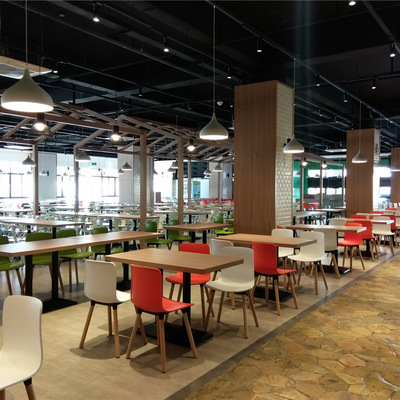 餐饮店家具快餐厅餐馆学校食堂餐桌椅组合公司工厂员工餐厅桌椅