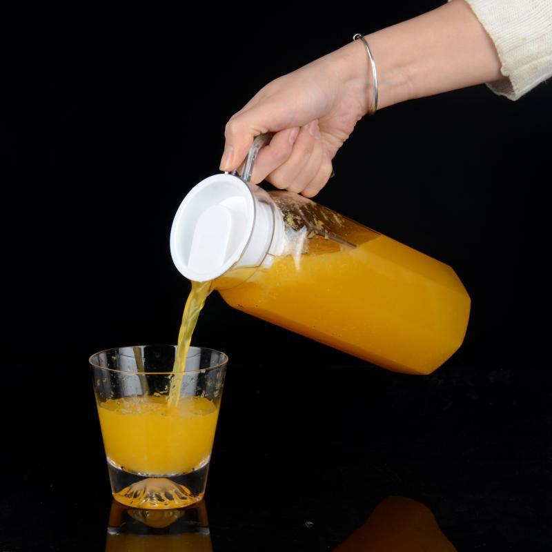 亚克力果汁壶 塑料防摔冷水壶pc大容量饮料壶 耐高温酒吧防摔扎壶