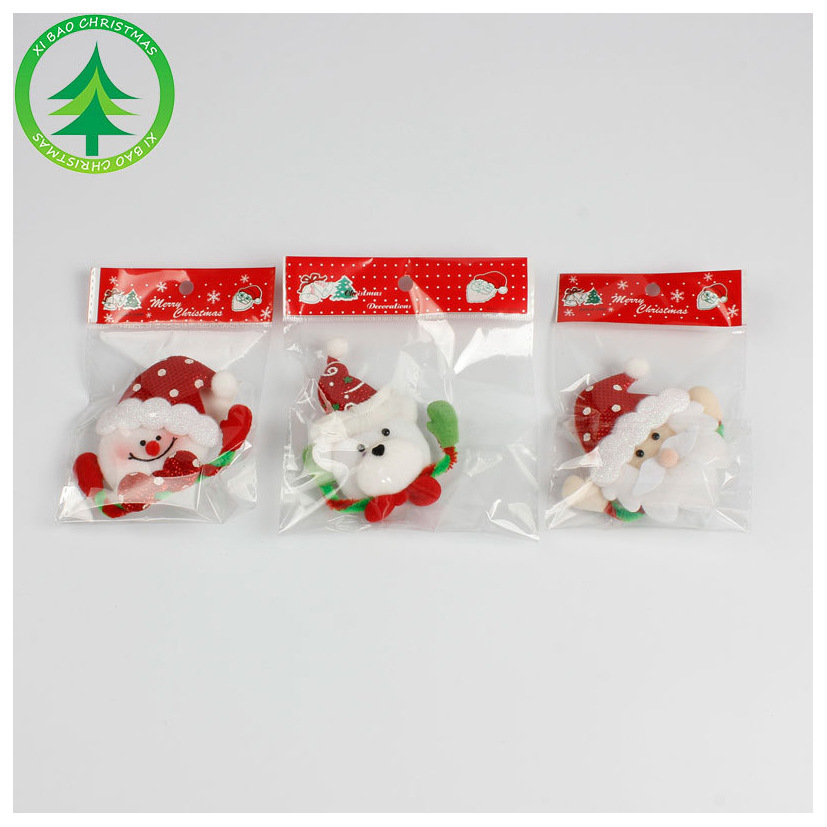 Christmas Party Supplies Christmas Cartoon Brooch Christmas Doll Brooch Christmas Creative Decorations Wholesale