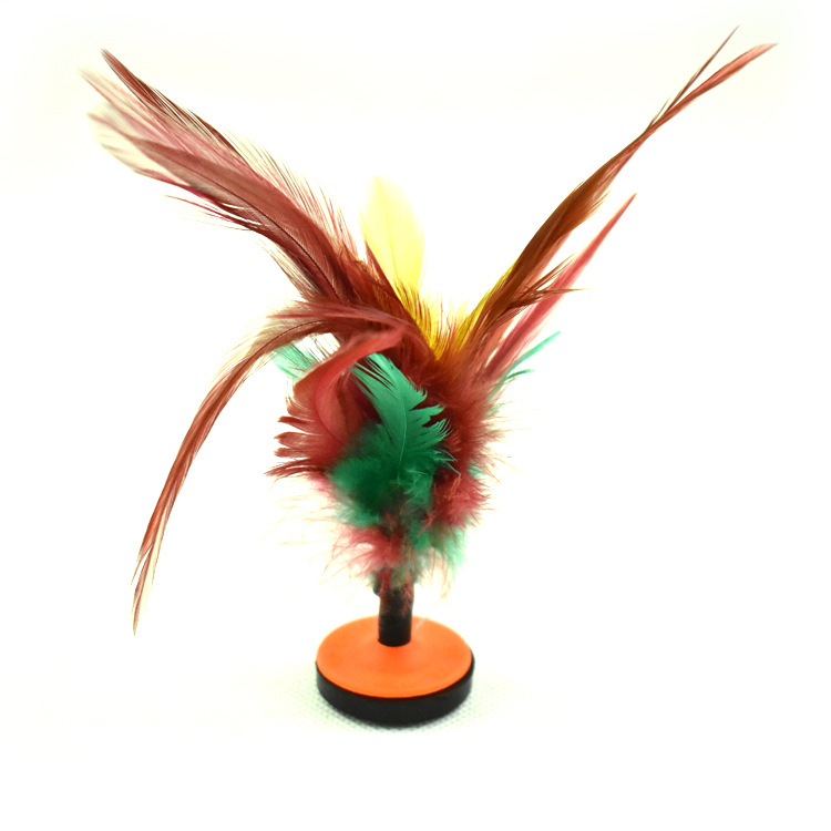 毽子花毽球体育运动比赛专用毽球 鸡毛毽子女生用毽子批发