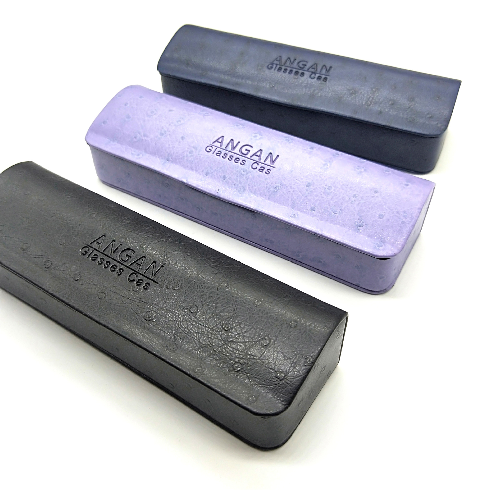 厂家直销老花镜眼镜盒近视镜眼镜盒框架眼镜盒可定做皮革logo包邮