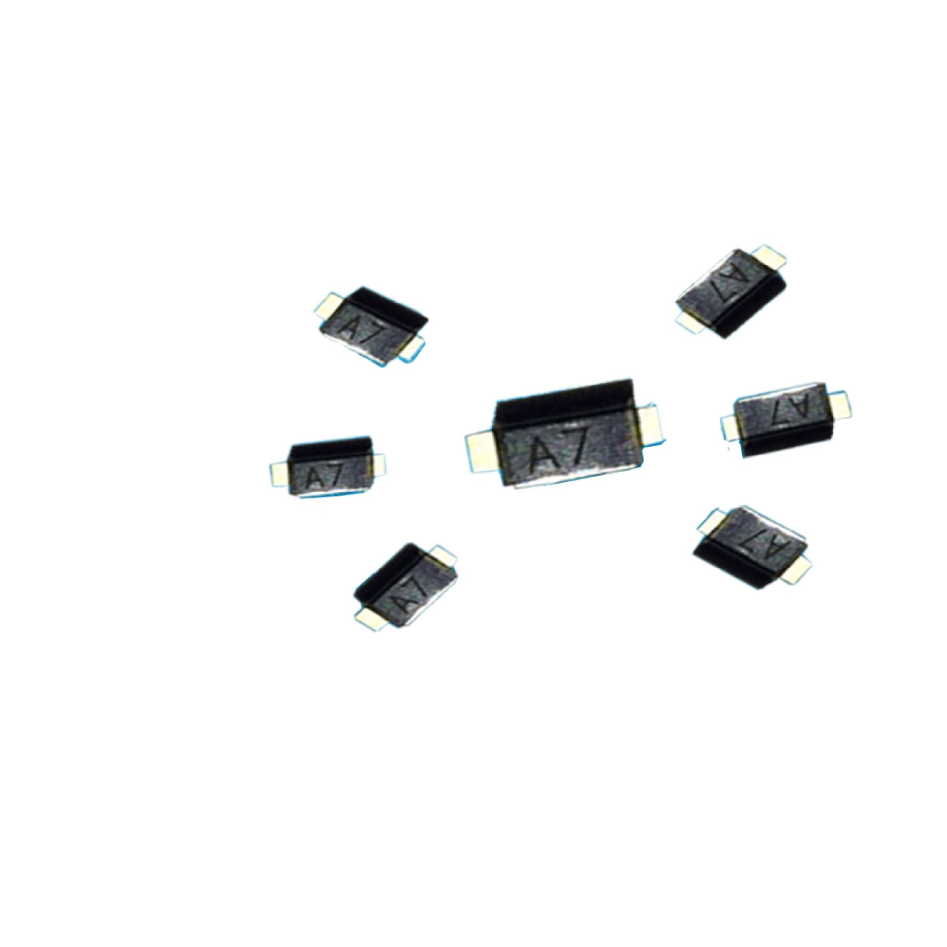 厂家直销1n4007 123封装 a7 42芯二极管 sod-123 超薄整流二极管