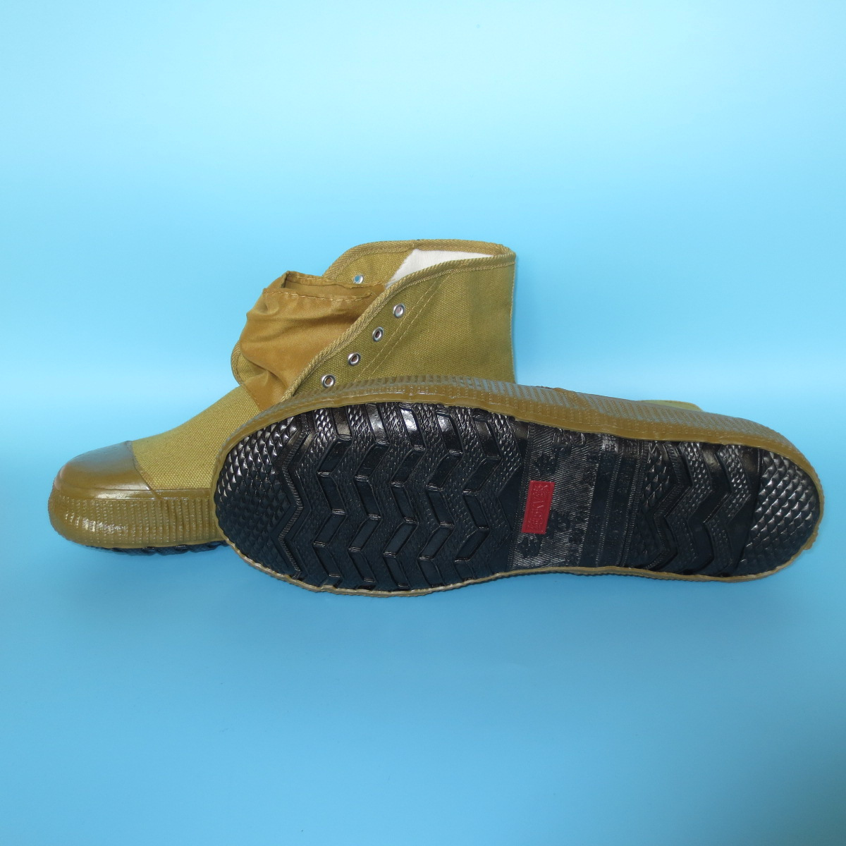 正品金步安绝缘鞋电工黄球鞋防电帆布高帮解放劳保工作鞋透气耐磨