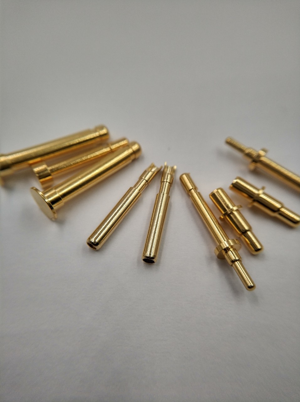 大电流五金车床件定制pogopin连接器铜针连接器弹针