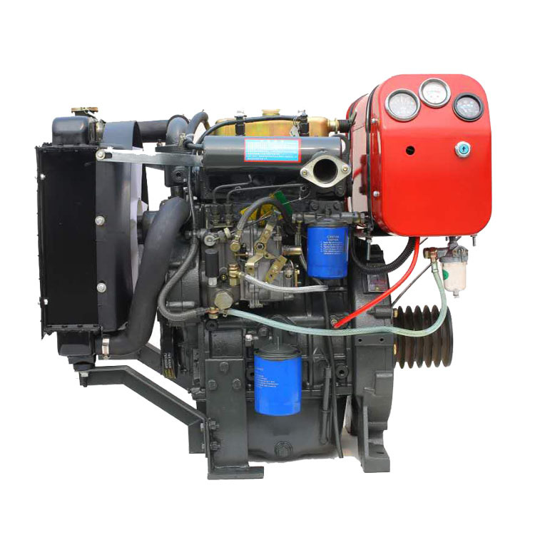 20kw/30马力双缸柴油发动机 zh2110p皮带轮 粉碎机用两缸柴油机