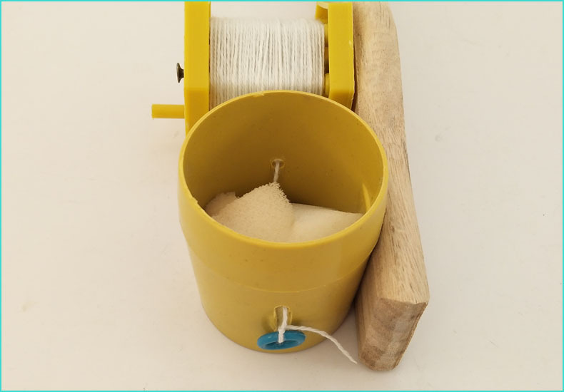 厂家直销方形塑料木质竹墨斗手卷式建筑墨斗木工画线器木工量具