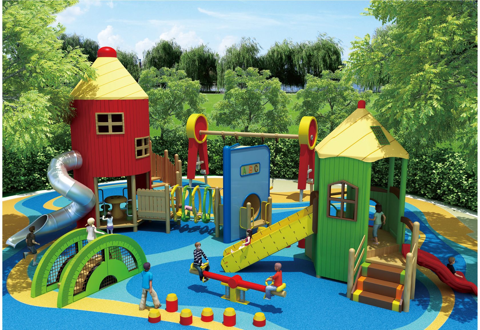 厂家生产户外拓展组合滑梯儿童乐园小区公园游乐设施幼儿园攀爬网