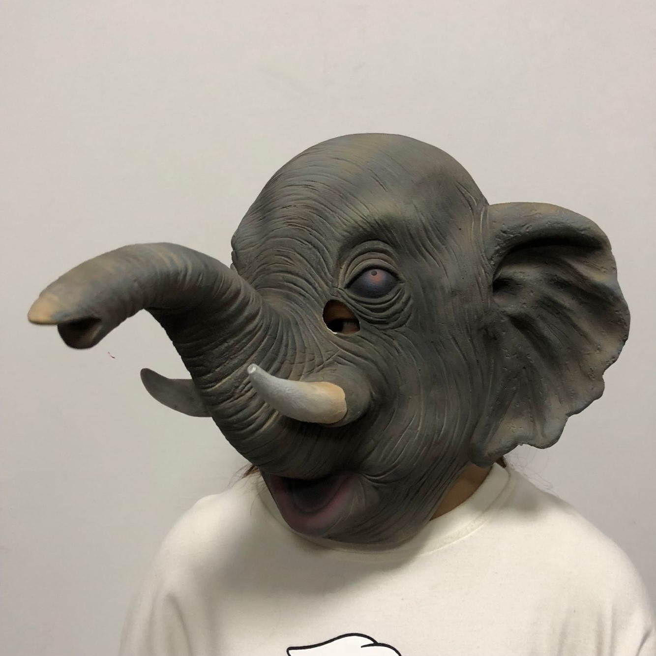 大象头套cos疯狂动物城 狐狸兔子派对卖萌装逼道具影视非洲象面具