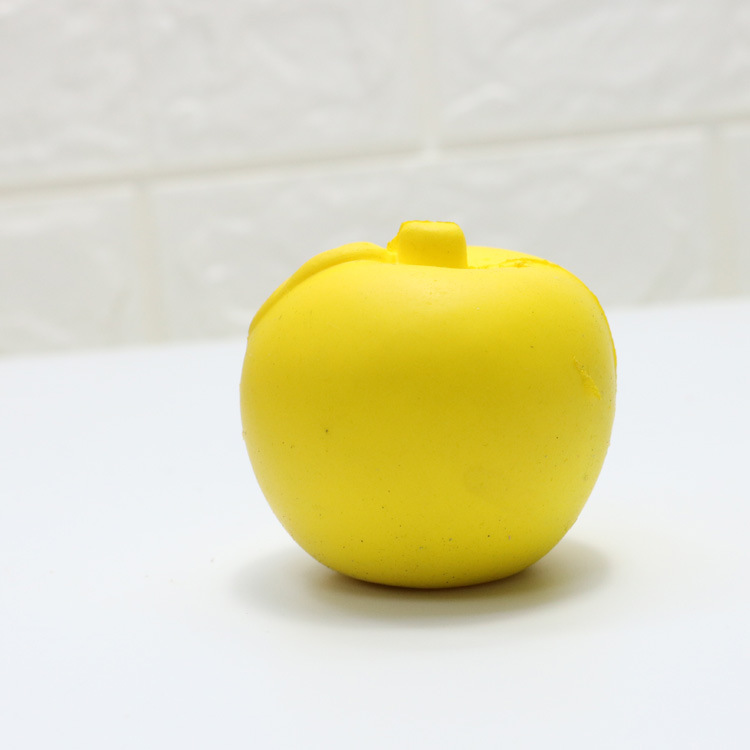 新款慢回弹pu球苹果水果pu发泡球苹果压力球减压仿真玩具定制批发