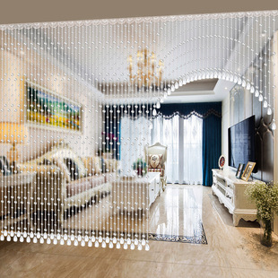 一件代发装饰珠帘水晶隔断帘门帘客厅卧室卫生间厕所玄关挂帘子珠