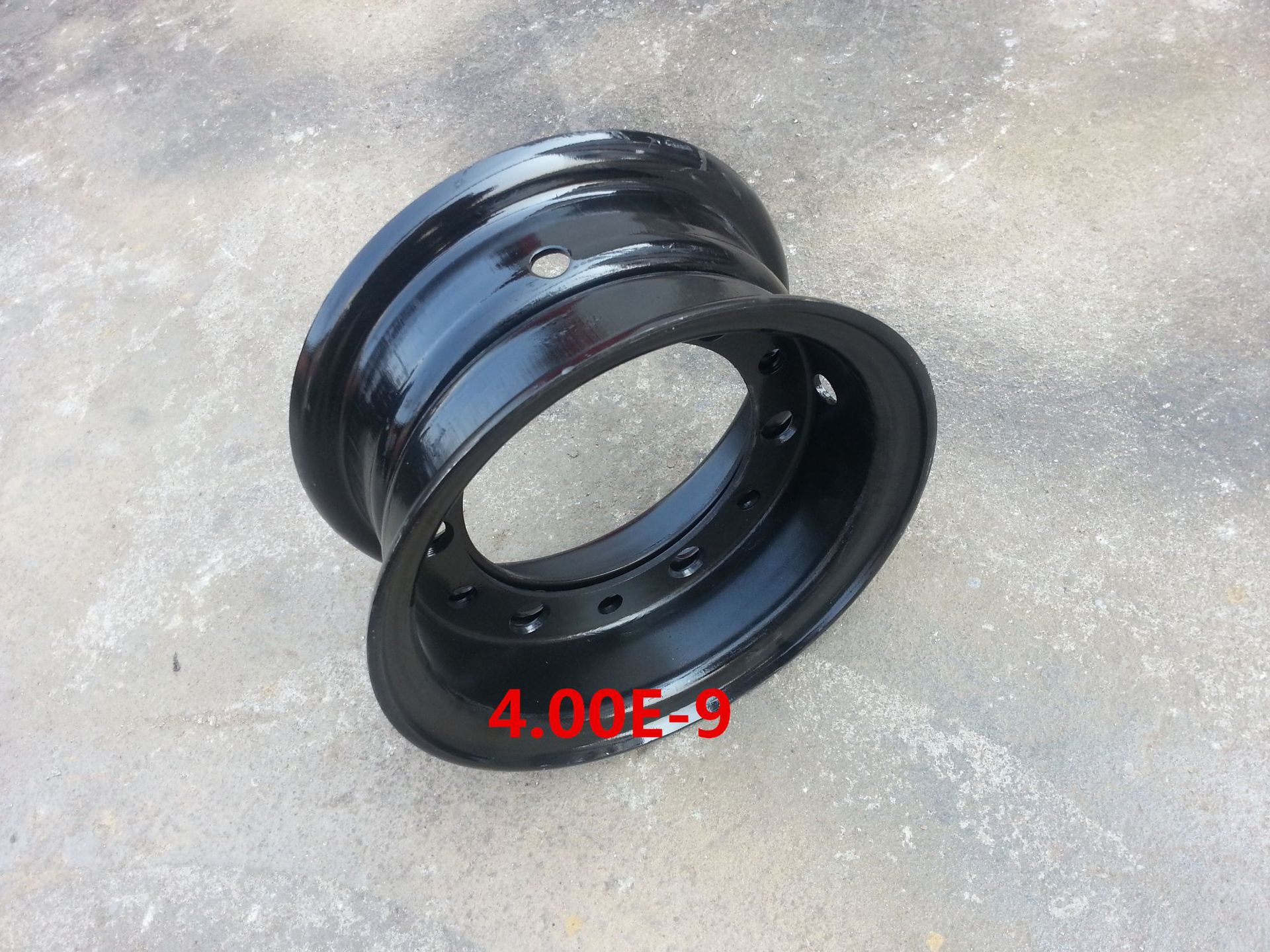 00e-9叉车钢圈轮辋 适配600-9/700-9叉车轮胎轮毂可来图定制