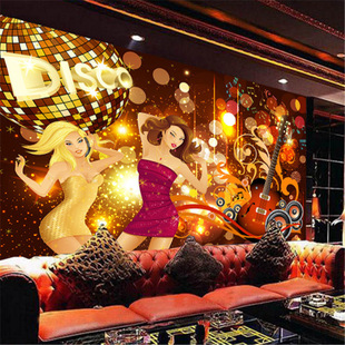 ktv背景墙画