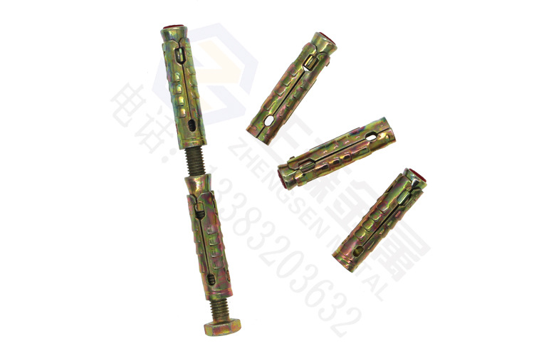 正森金属 现货直销 镀彩吊顶 一片式 鱼鳞拉爆隐形内膨胀空管壁虎