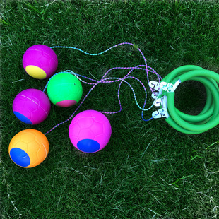 厂家儿童跳跳球蹦蹦球玩具甩脚球娃娃跳成人可用旋转跳跳球