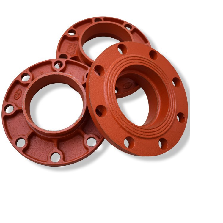 现货沟槽卡箍转兰卡箍连接式阀门114165高颈法兰球铁刚卡16kg批发