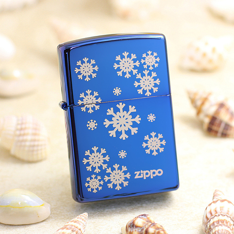 zippo打火机20446蓝冰雪花