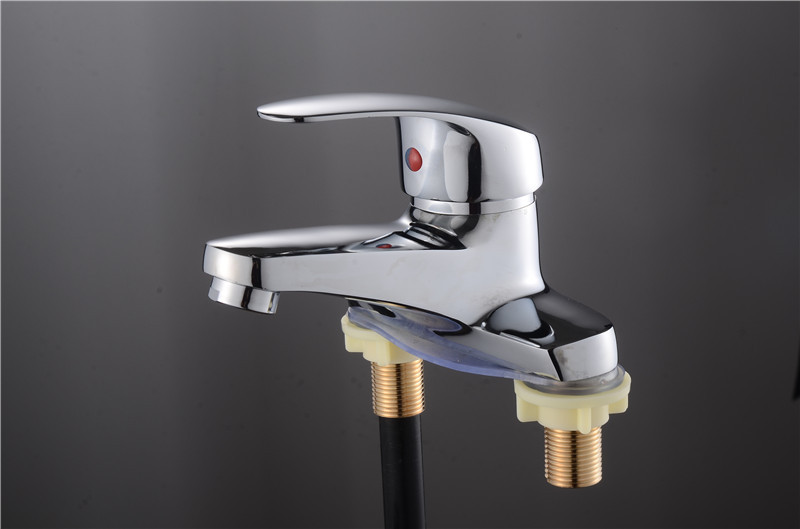 鑫君达卫浴 吉事多二联龙头 面盆双孔龙头 冷热水龙头厂家可贴牌