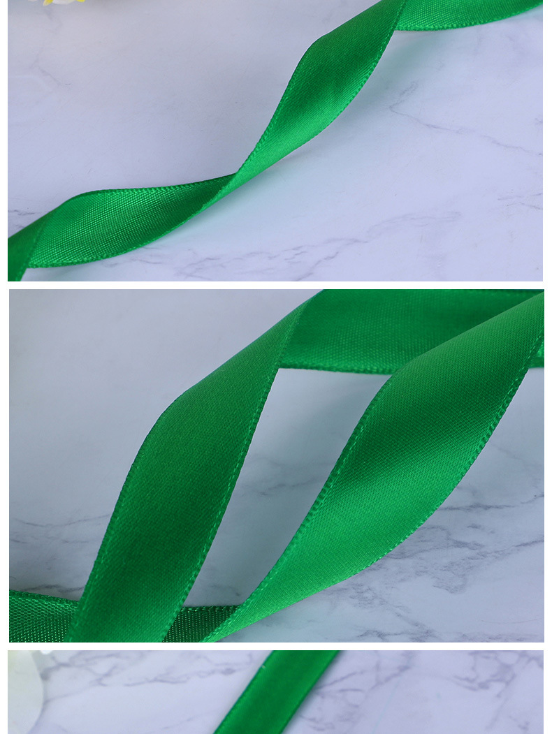 绿色涤纶带 高密度丝带 婚庆彩带 绸带服装配饰缎带织带 厂家直销