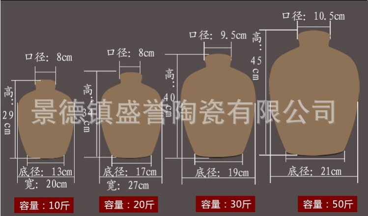 酒坛新款艺术酒坛粉彩酒罐子百鸟朝凤10斤20斤30斤50斤酒坛酒瓶