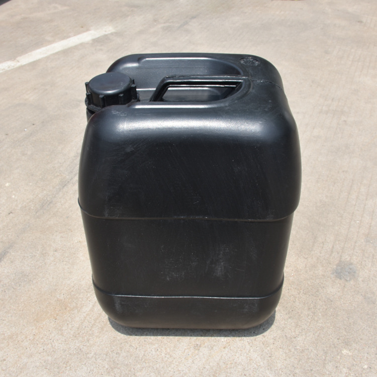 鑫兰翔25kg黑色pe塑料桶方形25升工业黑桶25l遮光桶避光桶