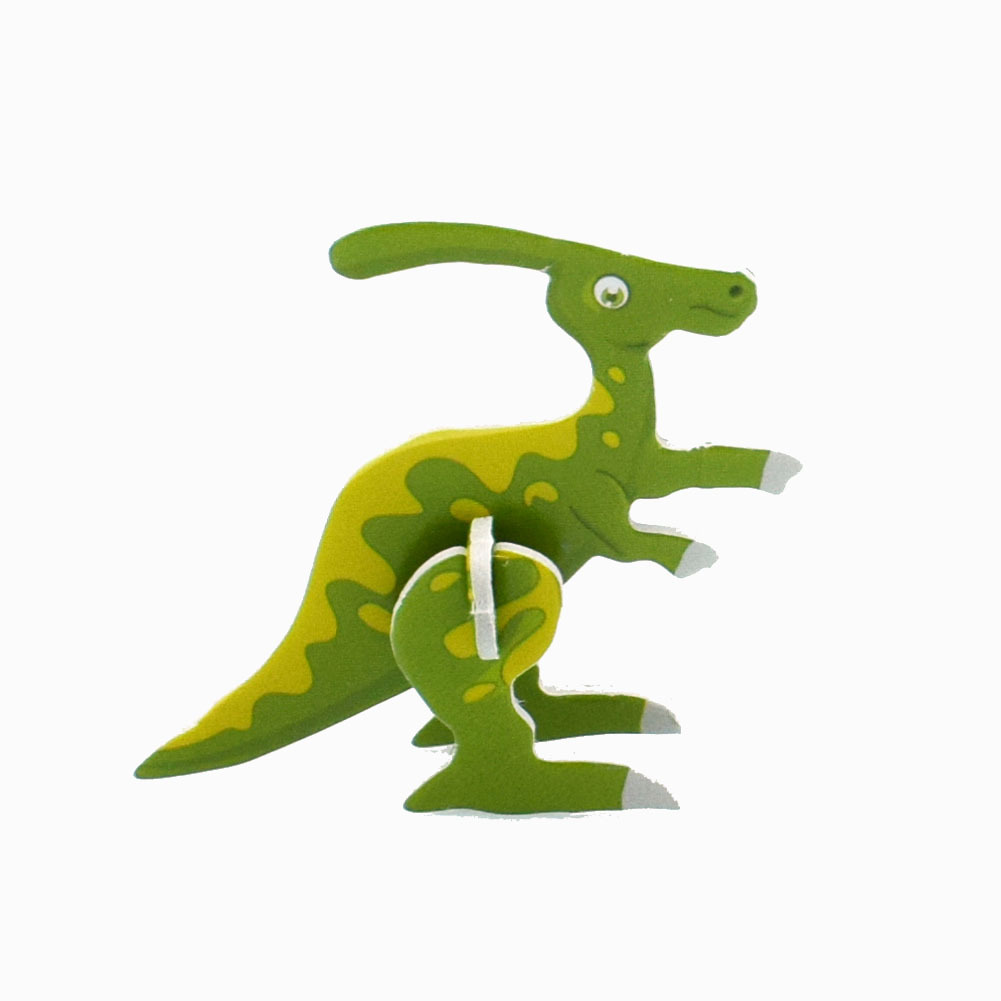 儿童纸质3d立体拼图可爱卡通恐龙造型模型立体小拼图玩具礼品赠品