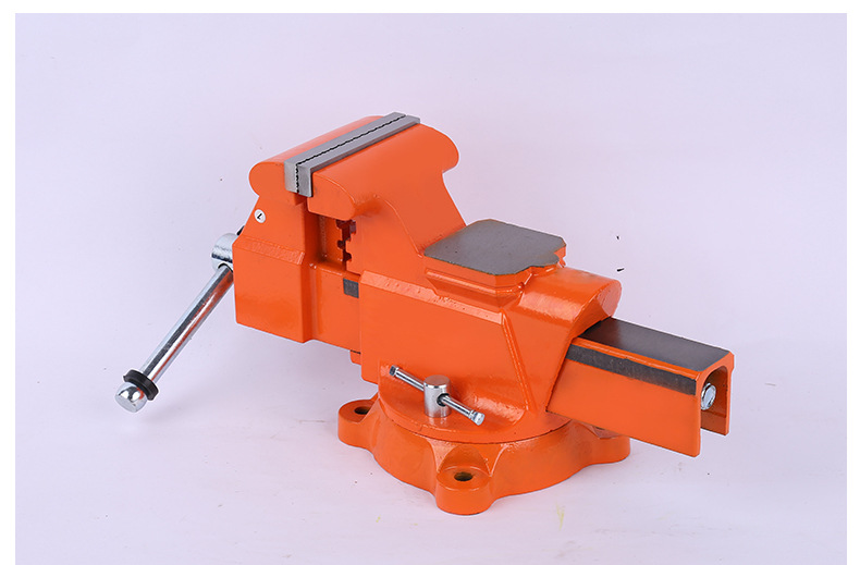 厂家直销铸钢全钢美式重型4/5/6/8寸活动带砧360度旋转台虎钳