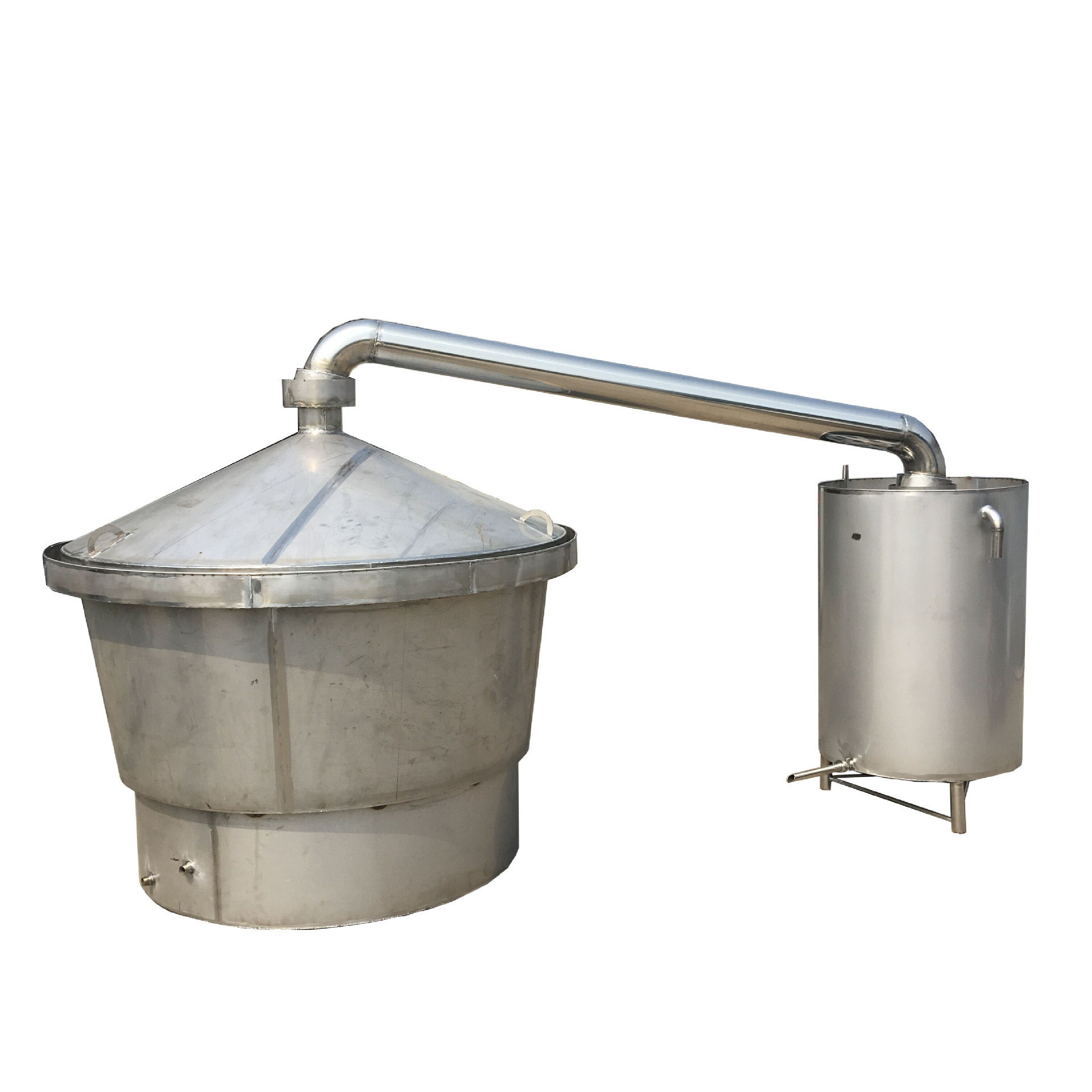 定做蒸馏大米酒蒸酒器 不锈钢酿酒设备生产厂家 水箱式冷却器