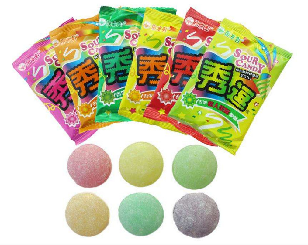 包邮秀逗 果味酸糖 6口味 秀逗糖怀旧零食 一盒12包*15克g