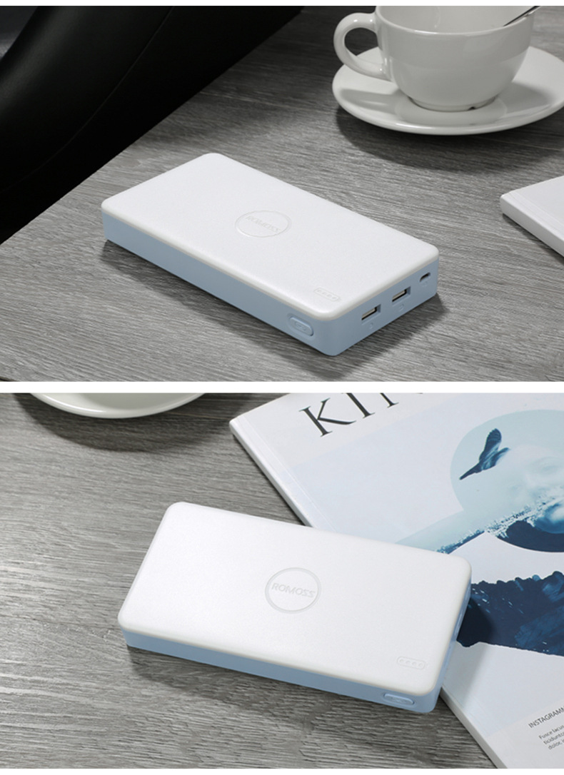 romoss/罗马仕移动电源polymos20聚合物20000毫安pb20手机充电宝