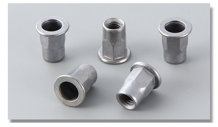 m8平头半六角拉铆螺母 小沉头内外半六角铆螺母 拉母拉帽批发