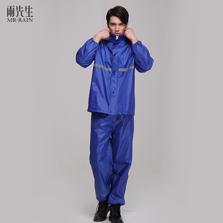 Mr. Yu Double-Layer Split Poncho Suit Men's and Women's Fashion Polyester Raincoat Labor Protection Adult Raincoat Factory Direct Sales