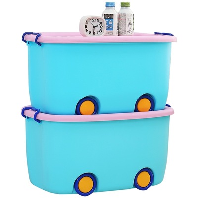 玩具收纳箱整理箱塑料箱子特大号儿童宝宝装玩具的卡通有盖储物箱