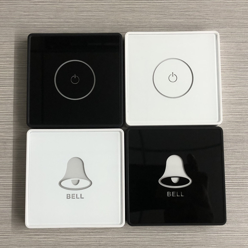 超薄钢化玻璃面板高档门禁触摸按钮开关电容触摸式出门开关按钮