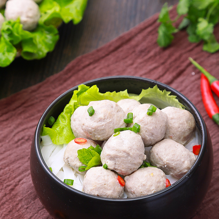 冷冻食品_米小牛手工猪肉丸500g 火锅麻辣烫关东煮食材超市冷冻 微商 