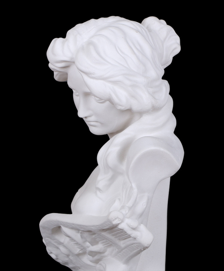 勃兰特大琴女素描石膏像写生美术石膏人物头像静物美术教室基础